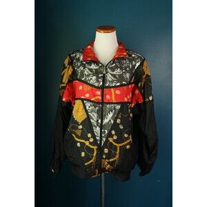 Vintage 80s 90s USA Olympic Windbreaker jacket size XL JC Penny Sports Abstract